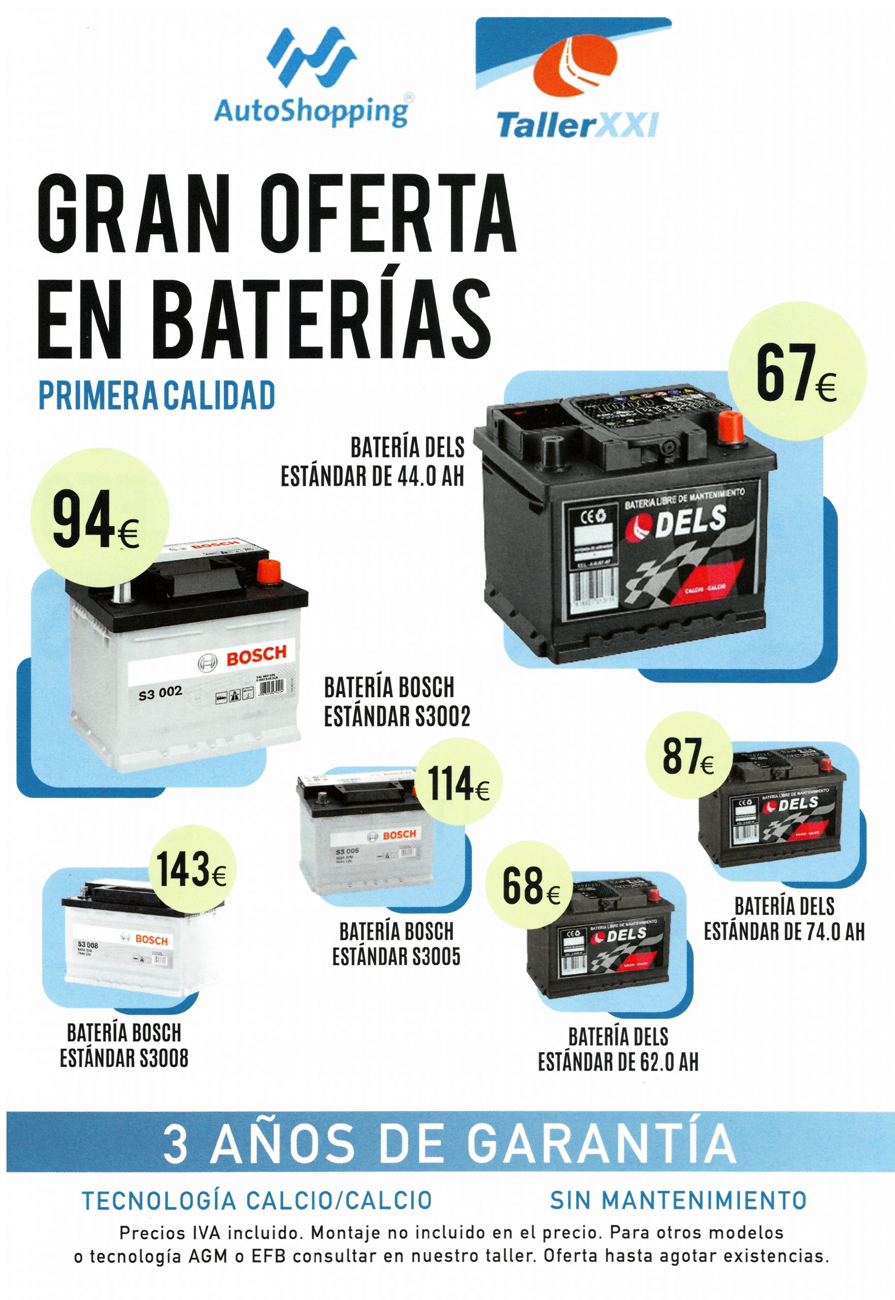 oferta en baterias